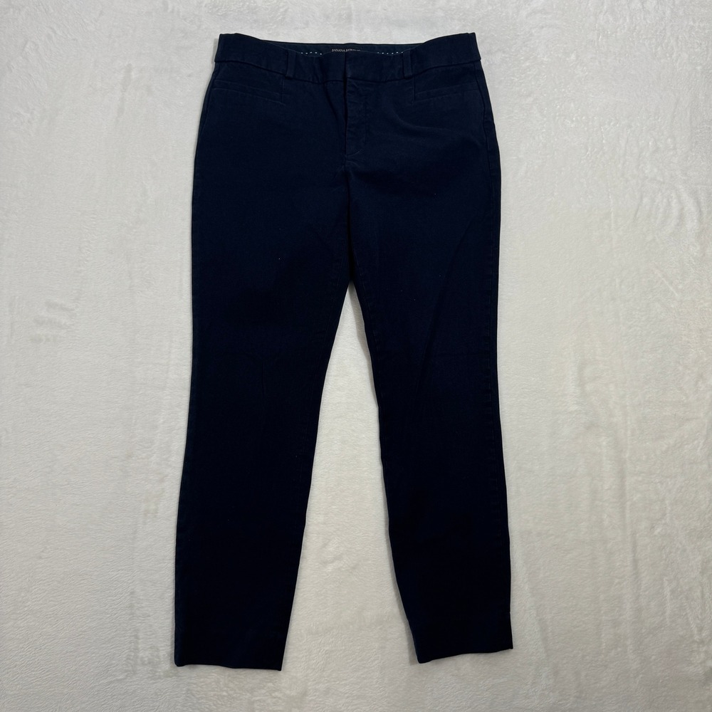 Banana Republic Pants Women 6 Navy Blue Sloan Slim Tapered Mid-Rise Professional